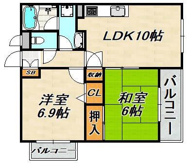 Regulus須磨寺 間取り図