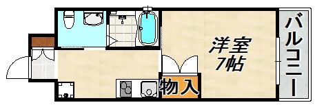 飛松高谷マンション 間取り図