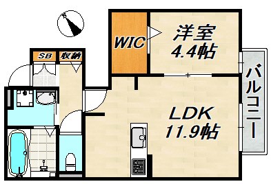 クローバー富士5号館 間取り図