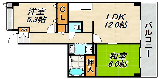 シティ南落合 間取り図