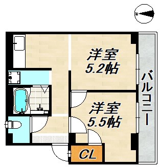 リーガルハウス板宿 間取り図