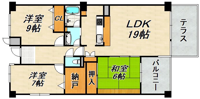 西神糀台ミオ 間取り図