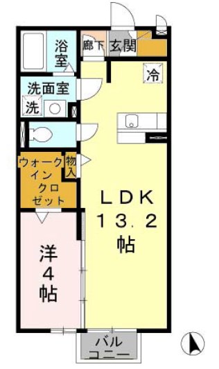 ラ・フォーレ名倉 間取り図