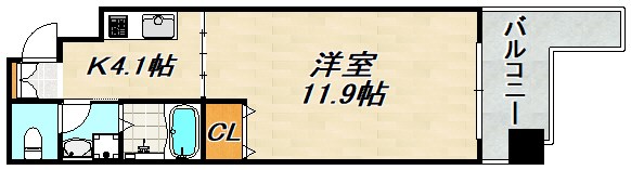 デコール神戸Ⅱ 間取り図