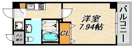ラ・フォンテ神戸長田 間取り