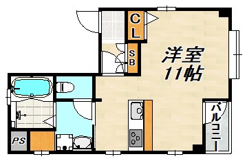 ユーワコート須磨 間取り図