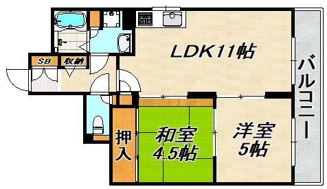 サンコート須磨 間取り図