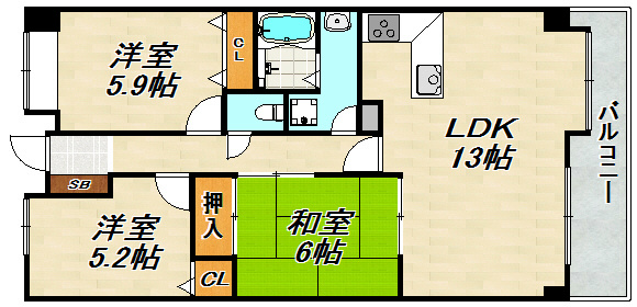 ルナガーデン 間取り図