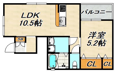 KARIN上沢フロント 間取り図