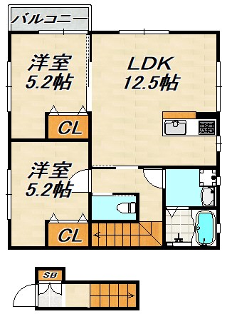 KARIN会下山 間取り図
