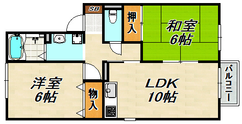 ヒルズ大谷Ⅱ 間取り図