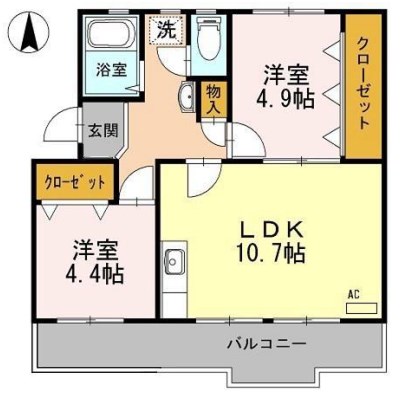 ロイヤルマンション1号棟 間取り図