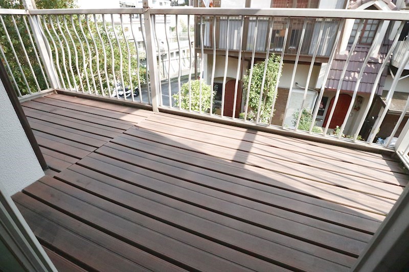 白川台　連棟住宅 ベランダ