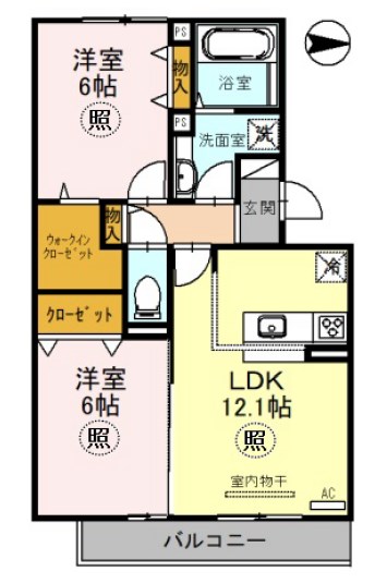 ラヴェール鈴蘭 間取り図