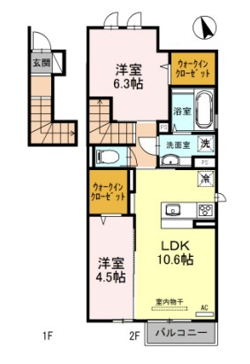 ピアチェ鈴蘭 間取り図