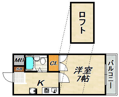 エル・マール東須磨 間取り図