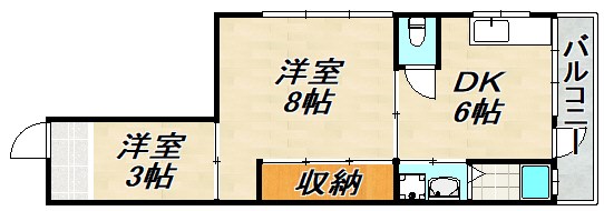 BLANCUBE西山 間取り