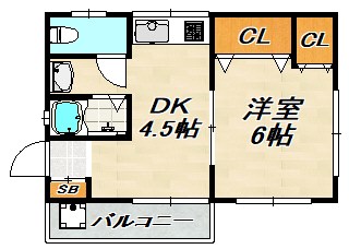天神ユーハイツ 間取り図