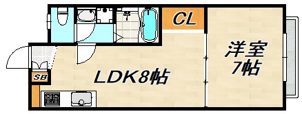 B・Gハウス庄山 間取り図