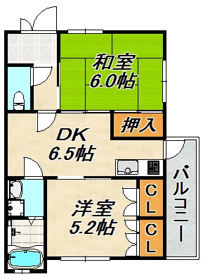 須磨寺ハイム 間取り図