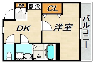 ときわ庄山ハイツ 間取り図