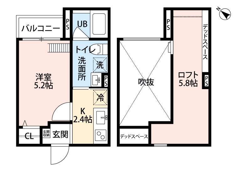 la glycine 神戸 間取り図