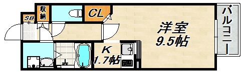 デコール神戸Ⅱ 間取り図