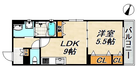 リアン西山町 間取り図