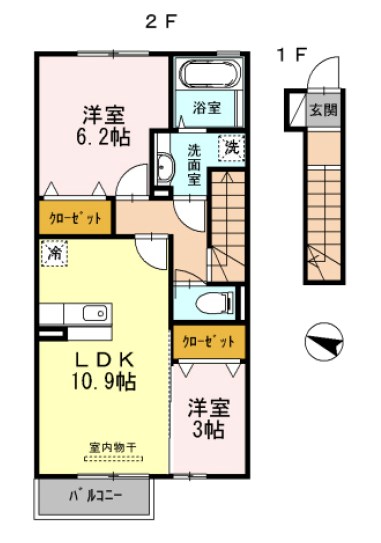 クレールメゾン 間取り図