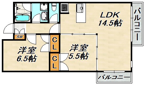 HKマンション 間取り図