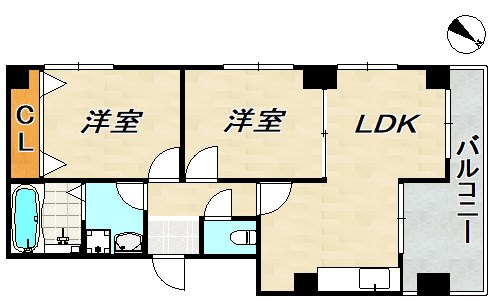 ワコーレ東須磨 間取り図