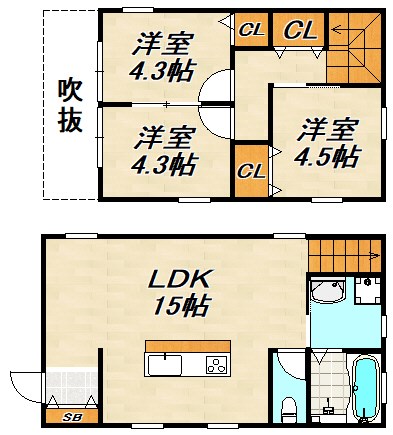 ファニチャーハウス片山町 間取り図