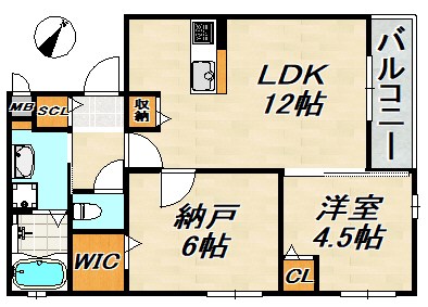 ワコーレヴィータ宝田町 間取り図