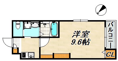 エヌエムサンカンテキャトフD棟 間取り図