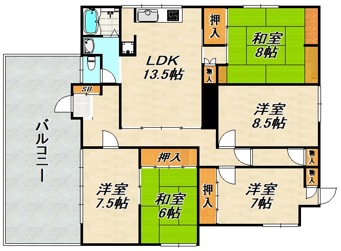 鶯橋マンション 間取り