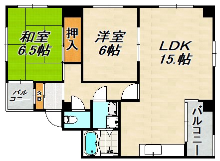 西鈴壱番館 間取り図