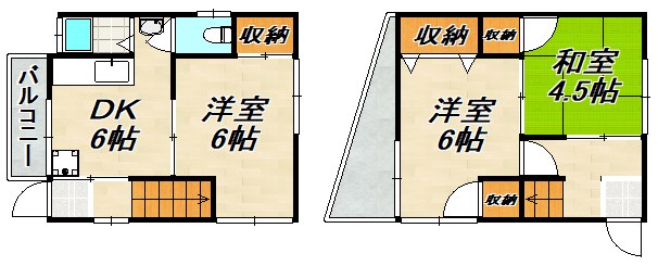 大日丘町1丁目戸建 間取り図