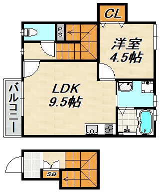 ざ・してぃ須磨Ⅴ 間取り