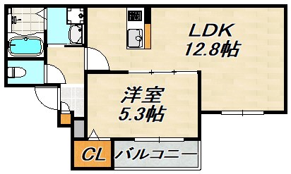 ARPEGGIO鈴蘭台 間取り図
