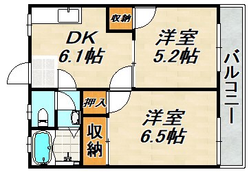 コーポ長田神社前 間取り