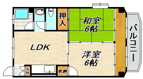 西鈴コーポラス 間取り図