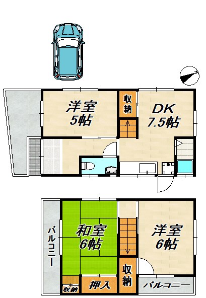 多鹿邸 間取り図