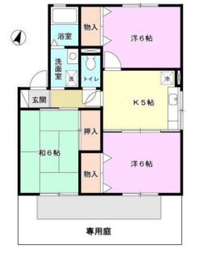 シャルマンコート 間取り図