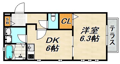 J・グランデ・神戸谷上 間取り図