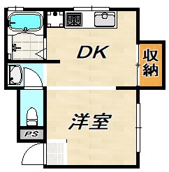 ハネオカハイツ 間取り図