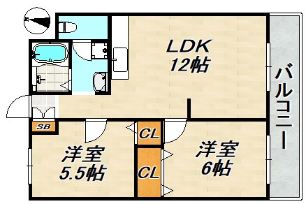 白川コーポ 間取り