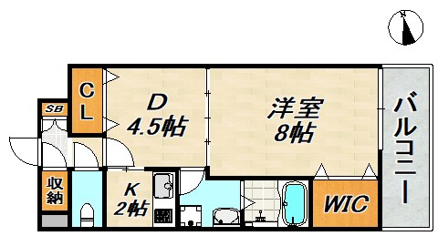 デコール神戸Ⅱ 間取り図