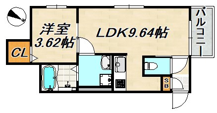 REGALEST長田Ⅱ 間取り図