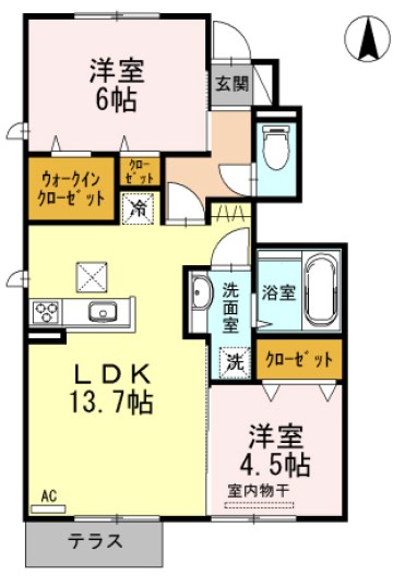 ソレーユ・コート 間取り図