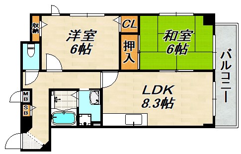 アーネスト須磨 間取り図
